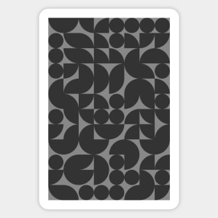 Dark Colored Geometric Pattern - Shapes #2 Sticker